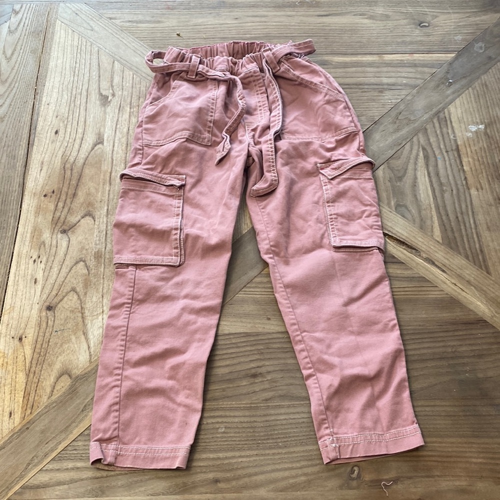 Mini Boden tie wasted girls cargo pants